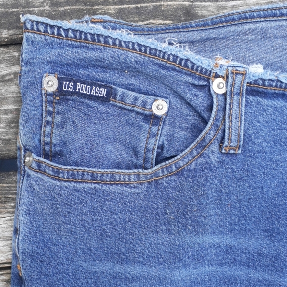 US Polo Assn Jean Shorts Size 13/14 - Picture 3 of 5